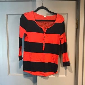 J Crew 3/4 Length Top